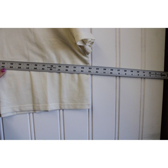 Outdoor Voices Birdie Cropped Polo shirt‎ size XXLarge XXL Milk stone off white - Picture 6 of 10